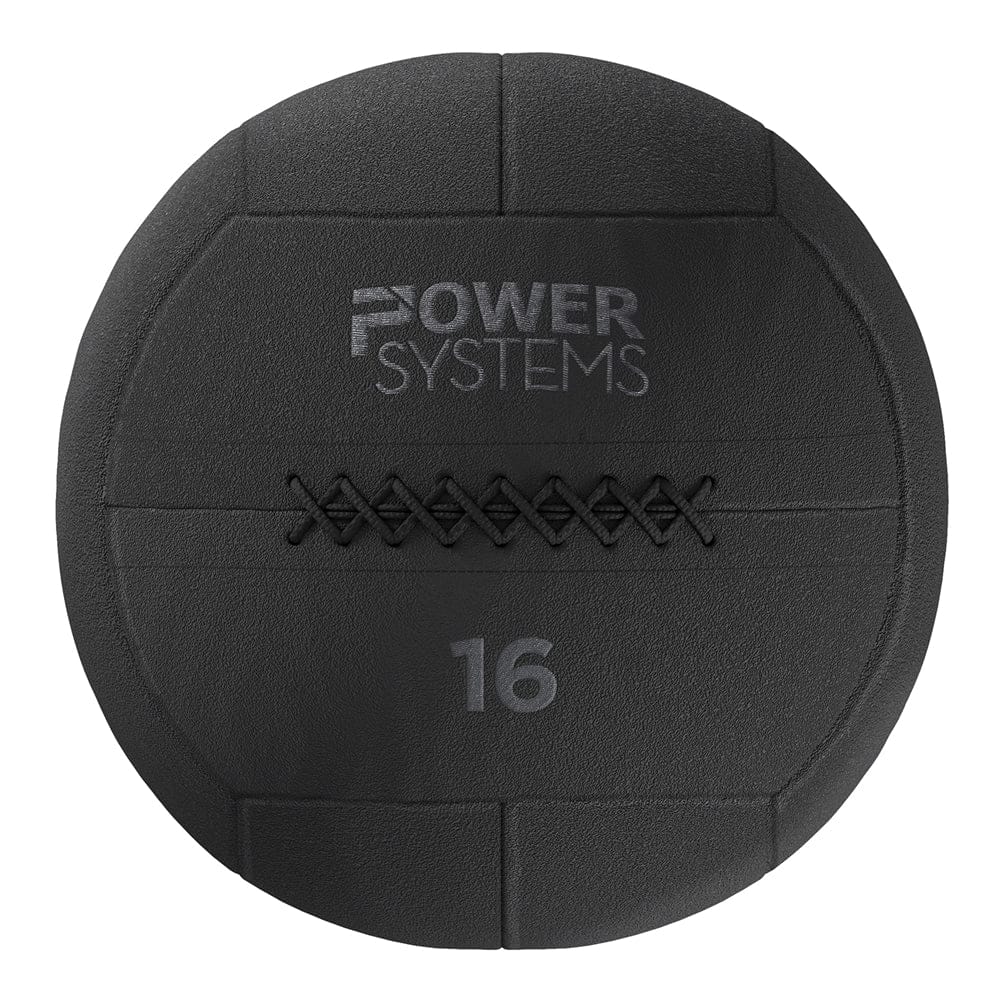Power Systems - Ballistic Ball, 14" Tough Soft-Shell Medicine Ball for Training & Fitness (16 lbs) - Black
