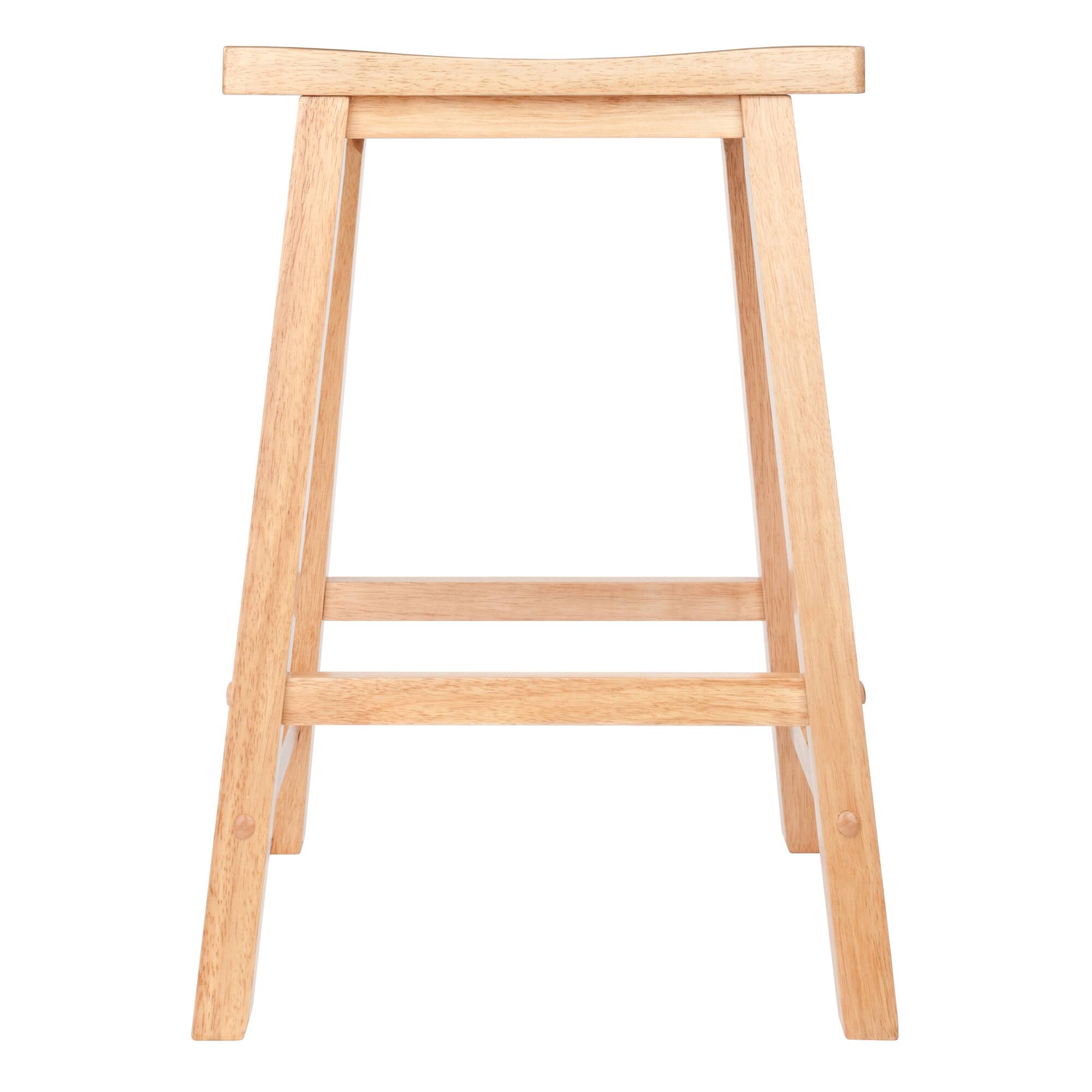 Alt View 1. Winsome Wood - Satori Saddle Seat Counter Stool - Natural.