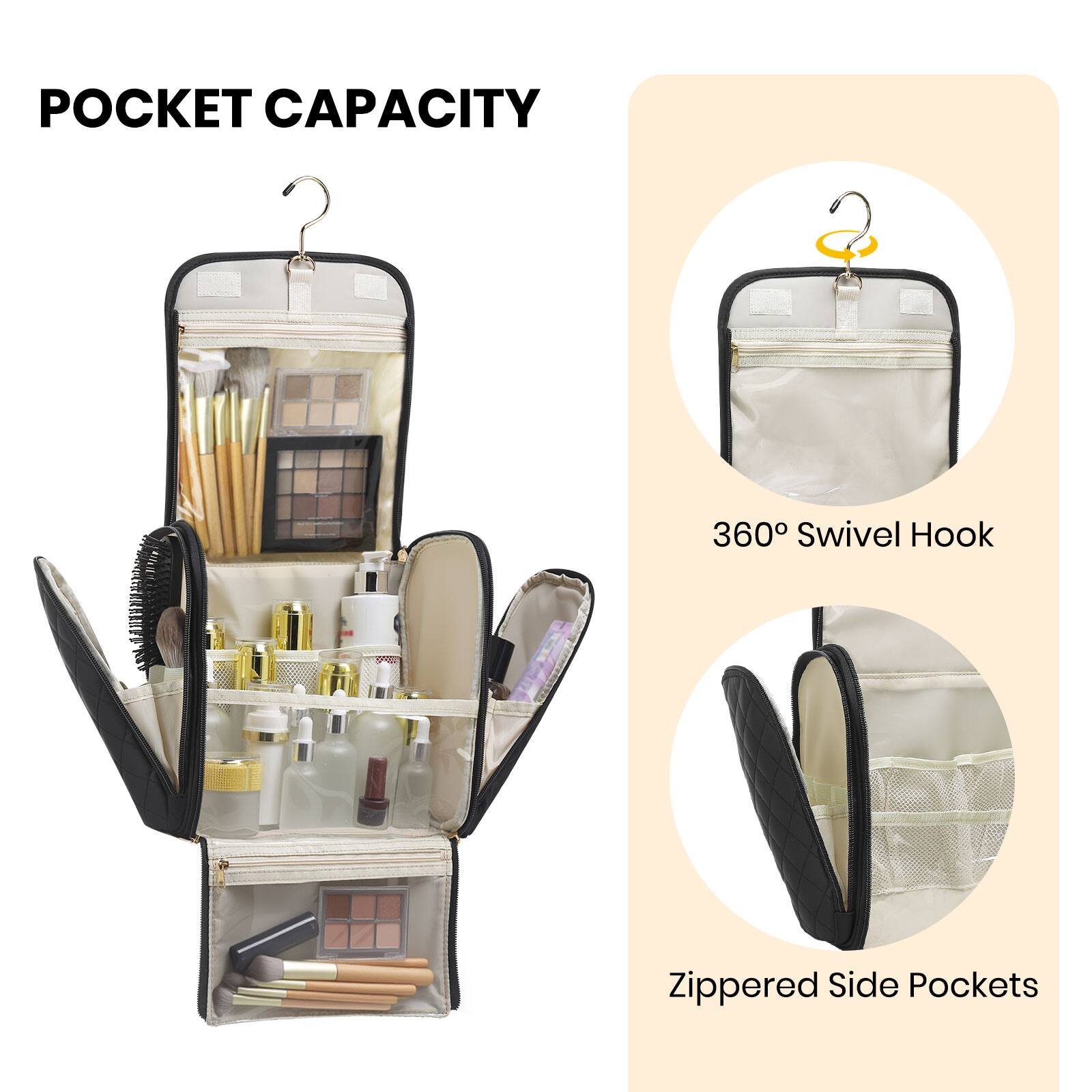 POCKET CAPACITY

360° Swivel Hook

Zippered Side Pockets