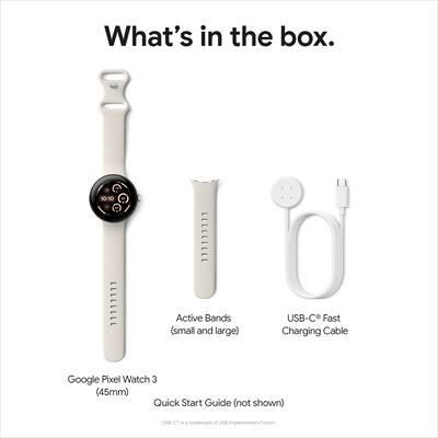 Google Pixel Watch 3 (45mm) Smartwatch with Hazel Band LTE Google Pixel Watch 3 (45mm) Smartwatch with Hazel Band LTE