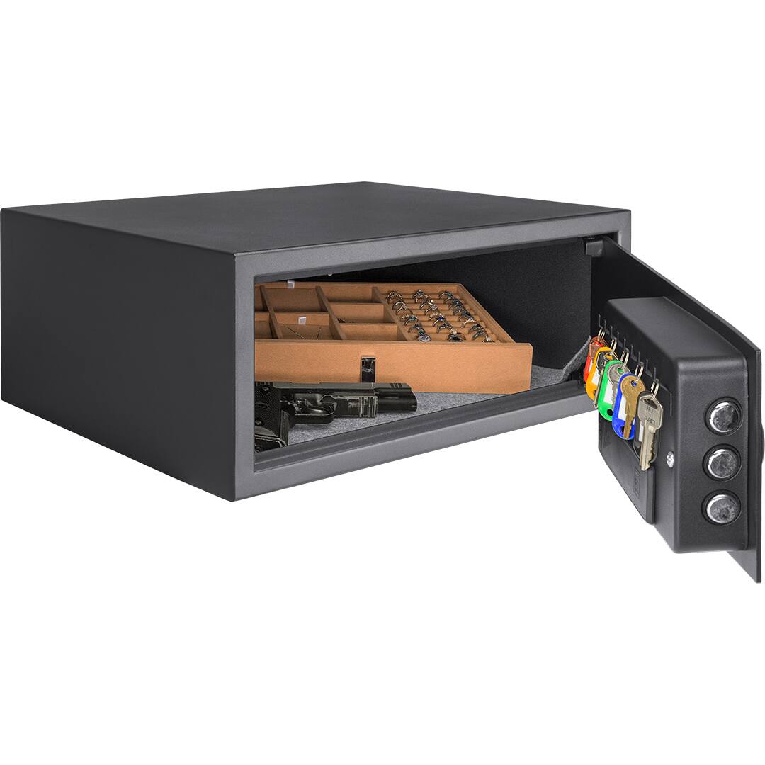 Alt View 12. Barska - 1.2 Cu. Ft Digital Keypad Safe-LED Interior Light, Extra-Wide for Laptops, Silent Mode, Steel Security Safe - Black.