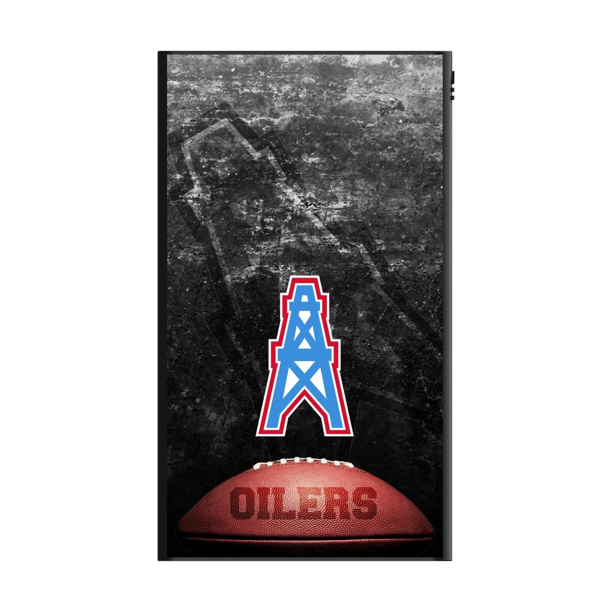 Alt View 1. Keyscaper - Houston Oilers 5000mAh Flat Powerbank - Black.
