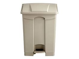 Safco - Indoor Step Trash Can, Plastic, 17 Gal. (9922TN) - Tan