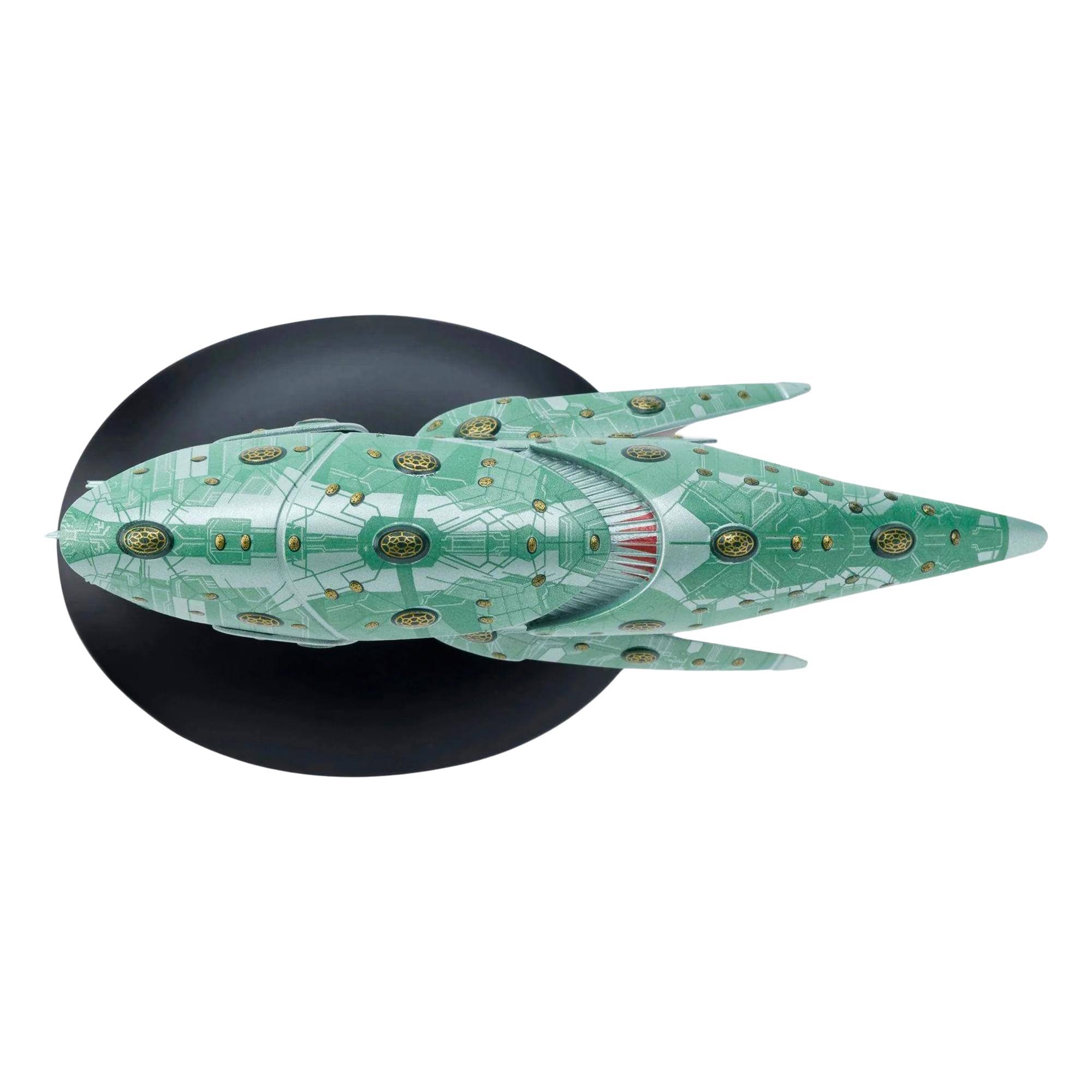 Alt View 3. Eaglemoss - Eaglemoss Star Trek Starship Replica | Romulan Drone - Green.