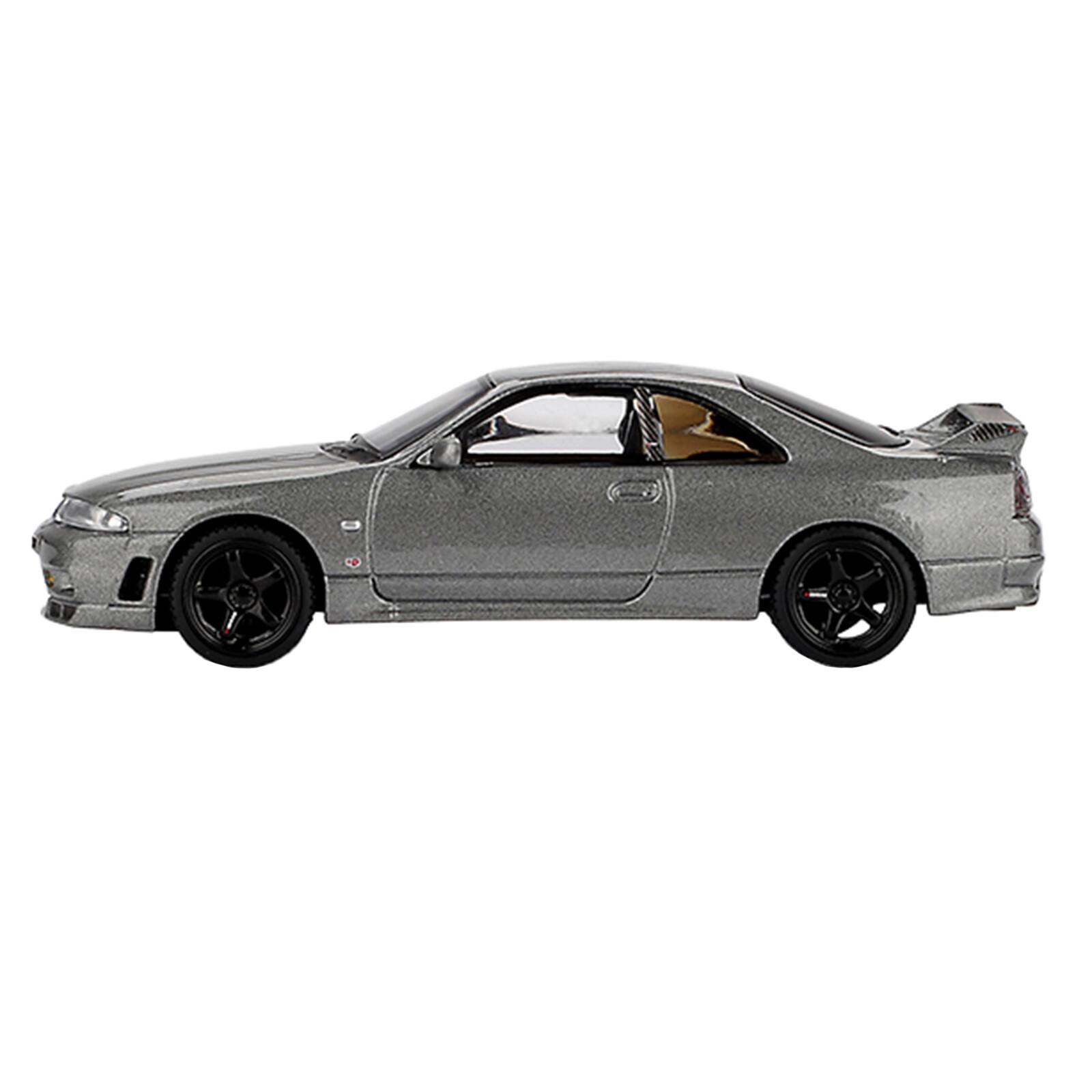 Alt View 1. True Scale Miniatures - Nissan Skyline GT-R (NISMO BCNR33 CRS Version) RHD Dark Metal Gray Metallic Limited Edition 1/64 Model Car by Mini GT.