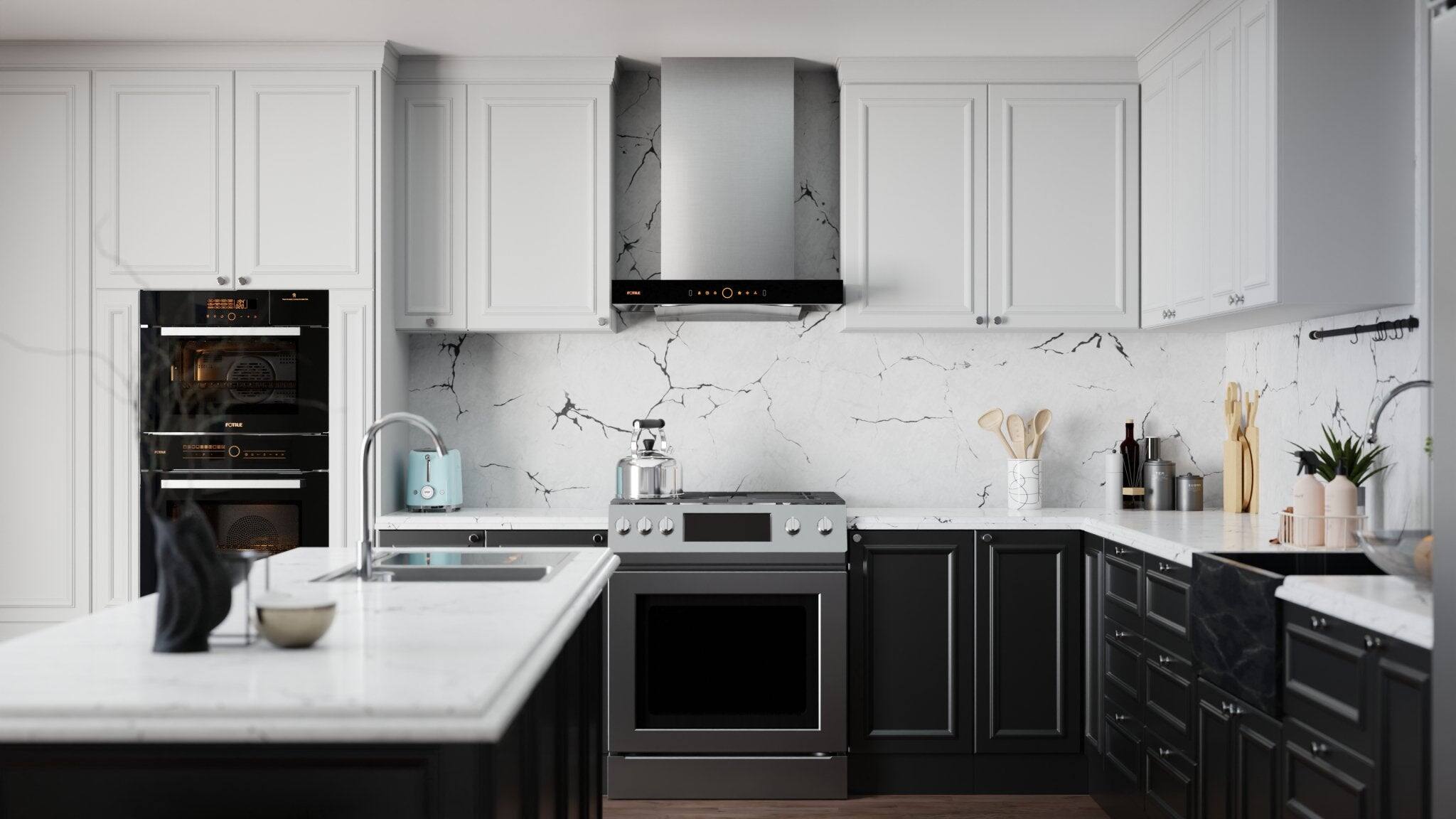 Alt View 1. FOTILE - FOTILE 36" 1200 CFM Wall-Mount Range Hood in Stainless Steel - stainless steel.