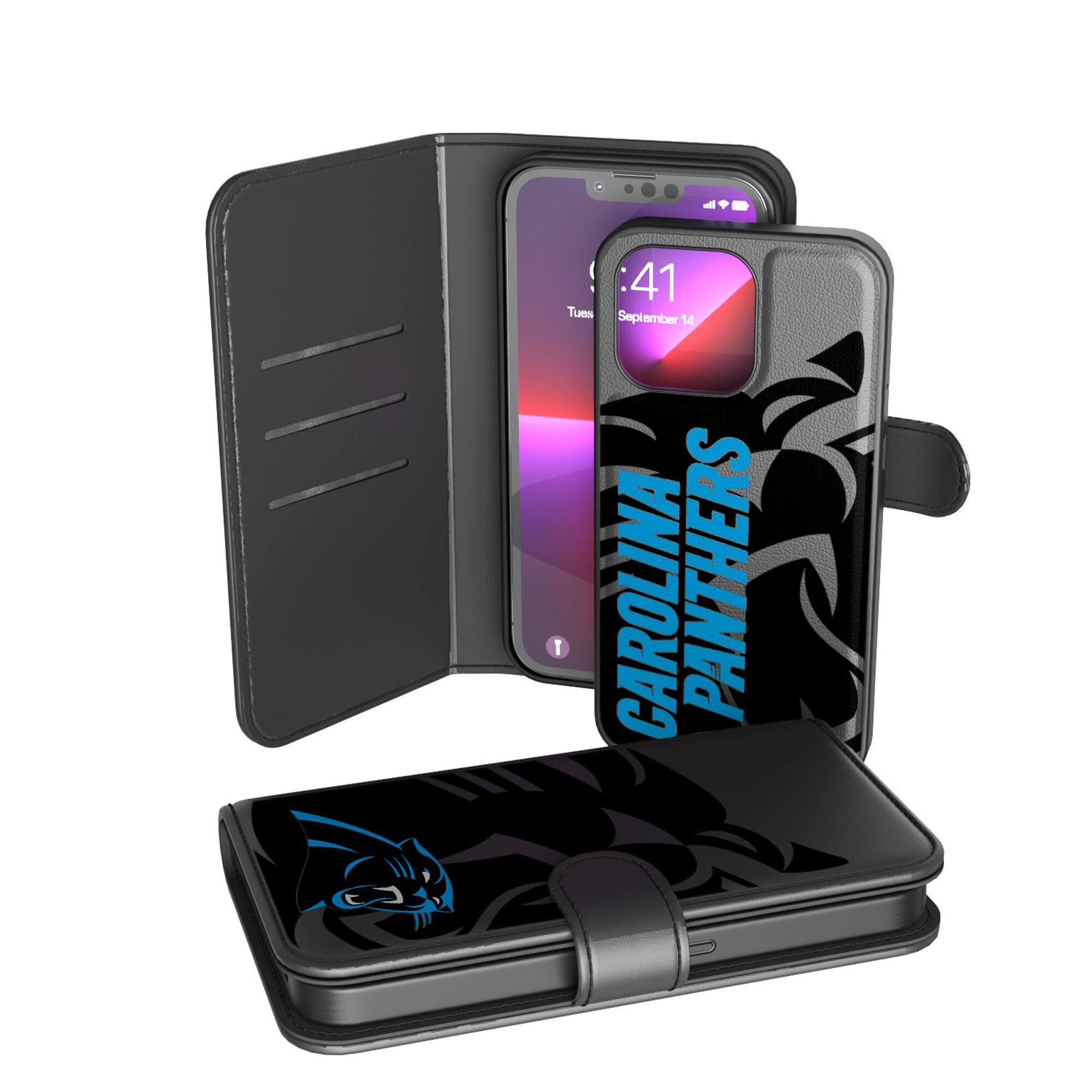 Keyscaper - NFL - Carolina Panthers iPhone Wallet Case - 11 Pro - Multicolor