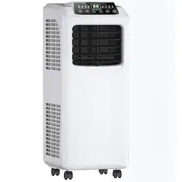 Resenkos - Air Conditioner, Cooler,9000 BTU Portable Air Conditioner with Built-in Dehumidifier and Remote Control - White
