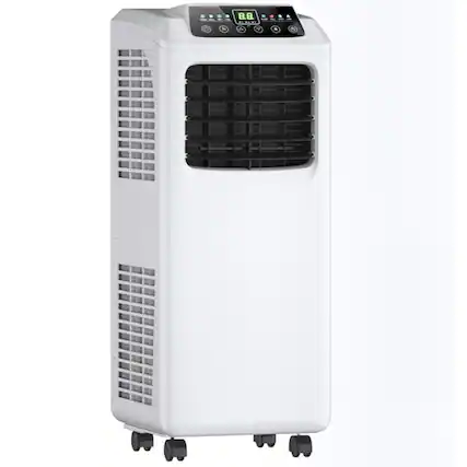 Front. Resenkos - Air Conditioner, Cooler,9000 BTU Portable Air Conditioner with Built-in Dehumidifier and Remote Control - White.