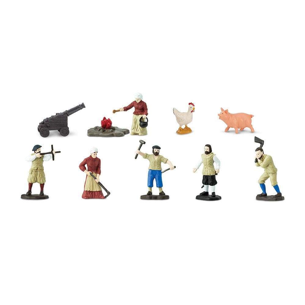 Back. Safari Ltd. - Jamestown Settlers Toob Toy.
