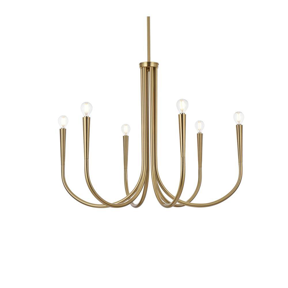 Angle. Living District - Layne 30 inch chandelier in Gold - Gold.