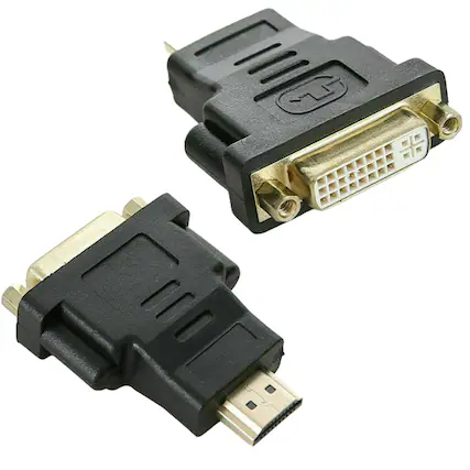 Front. Sanoxy - DVI Female To HDMI Male Connector Adapter Converter 1080P PC Desktop TV Laptop.