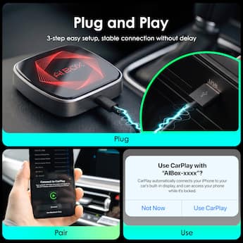 Rexing AI Box Wireless CarPlay & Android Auto Adapter with Netflix Rexing AI Box Wireless CarPlay & Android Auto Adapter with Netflix