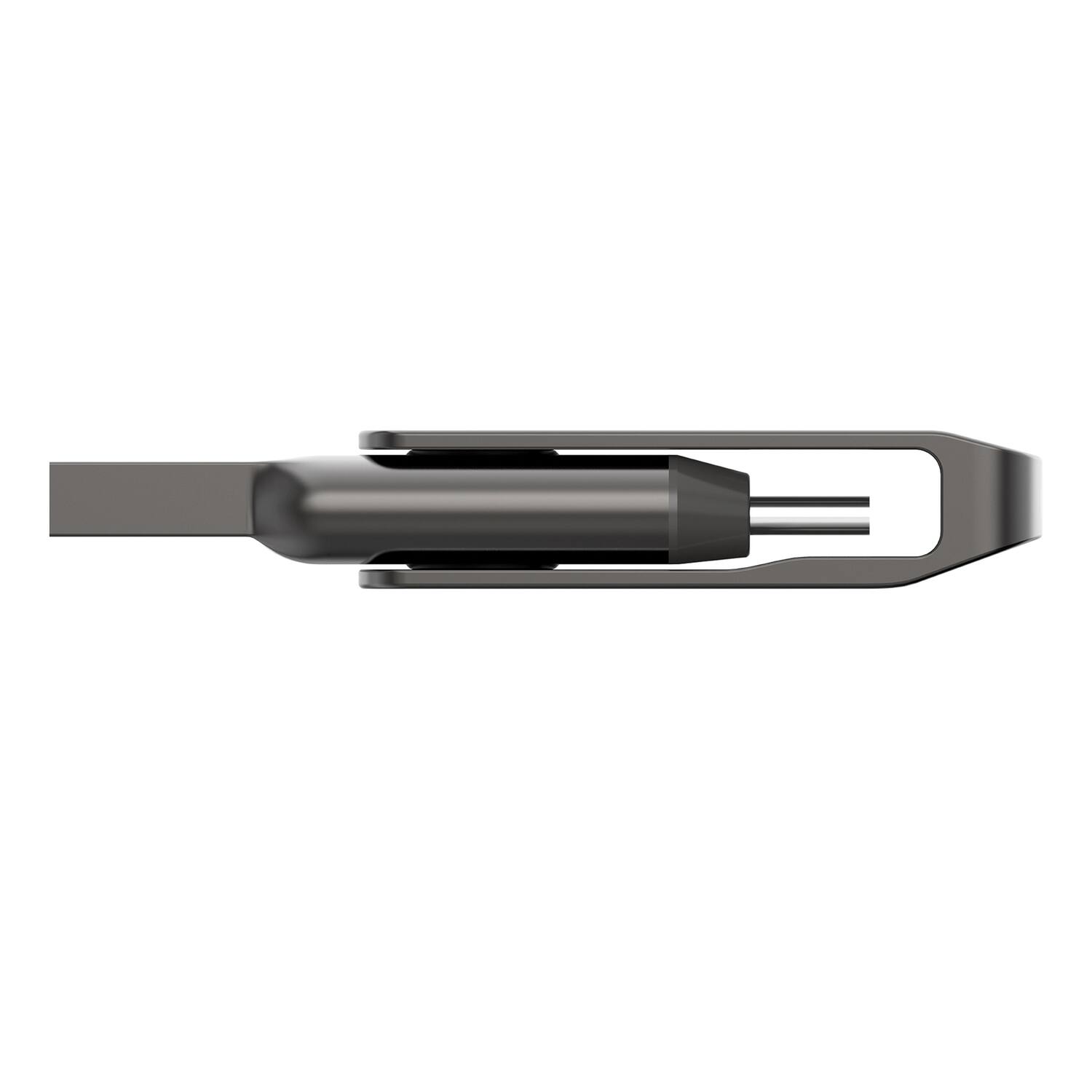 Alt View 1. Lexar - Lexar Ljdd400256g-bnqnu Jumpdrive D400 Usb 3.1 Dual Drive With Usb-c And Usb-a Connectors (256 Gb) - black.
