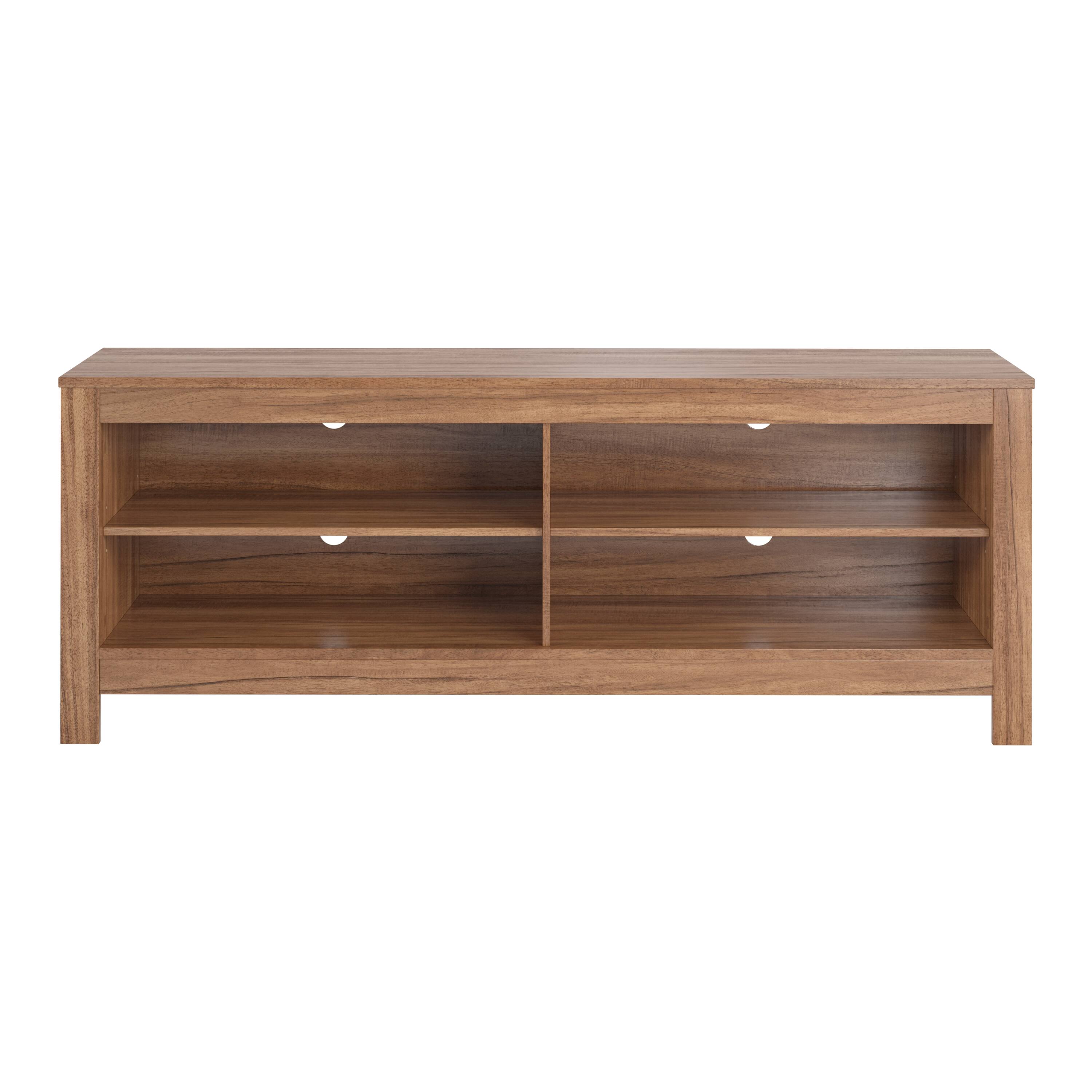 Front. CorLiving - Media Console for Most TVs up to 75" - Light Wood.