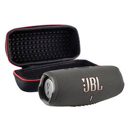 JBL - Charge 5 Portable Wireless Bluetooth Speaker with IP67 Waterproof with Case - Gray