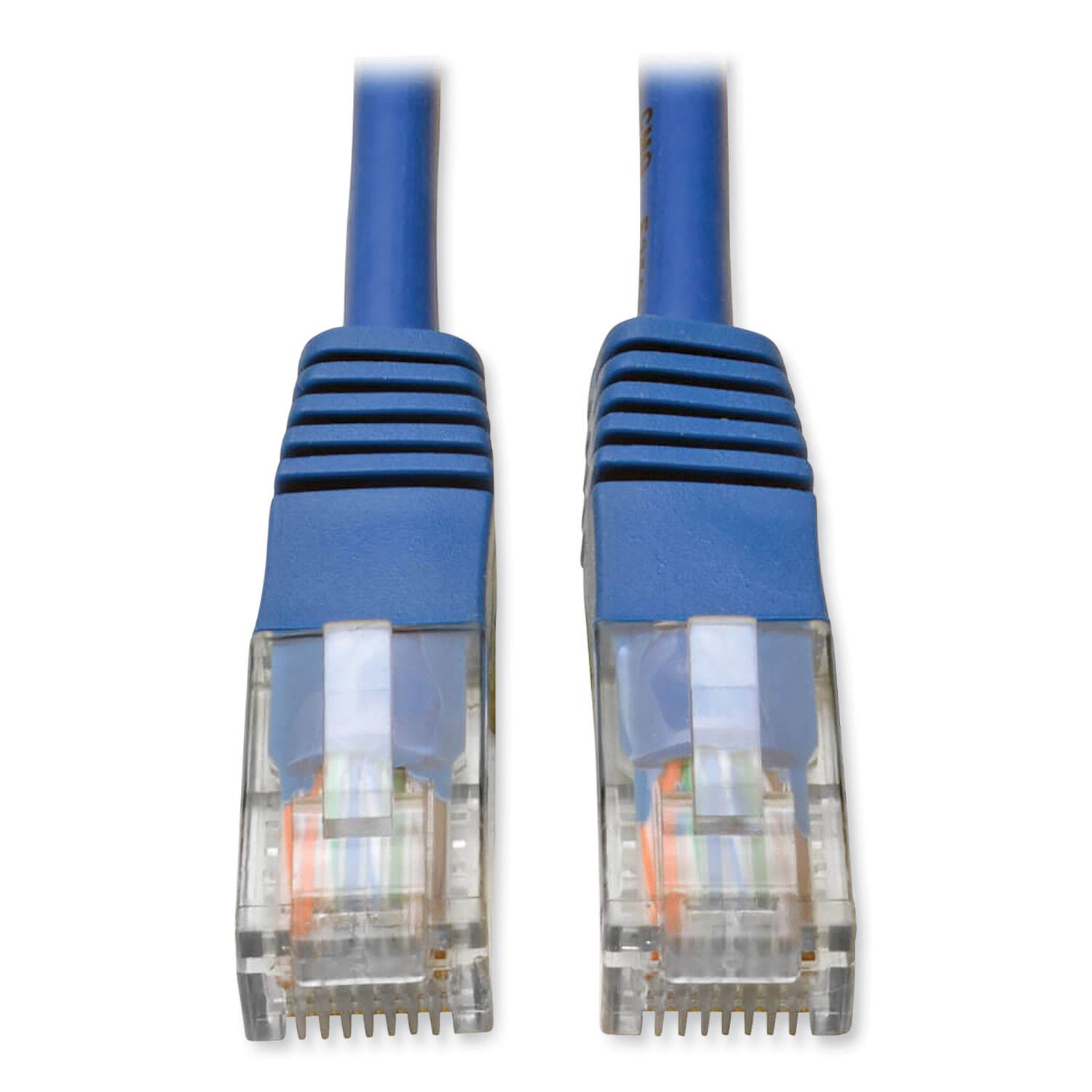 Alt View 1. Tripp Lite - N002-007-BL CAT5e 7 ft. 350 MHz Molded Patch Cable - Blue - Blue.