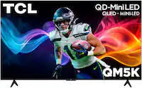 TCL - 75" Class QM5K Series 4K UHD HDR QD-Mini LED Smart TV with Google TV (2025) - Front_Zoom