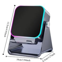 Luckbyte - Wireless Induction Bluetooth Speaker with RGB Ambient Light Portable Dual Mode Audio Speaker
