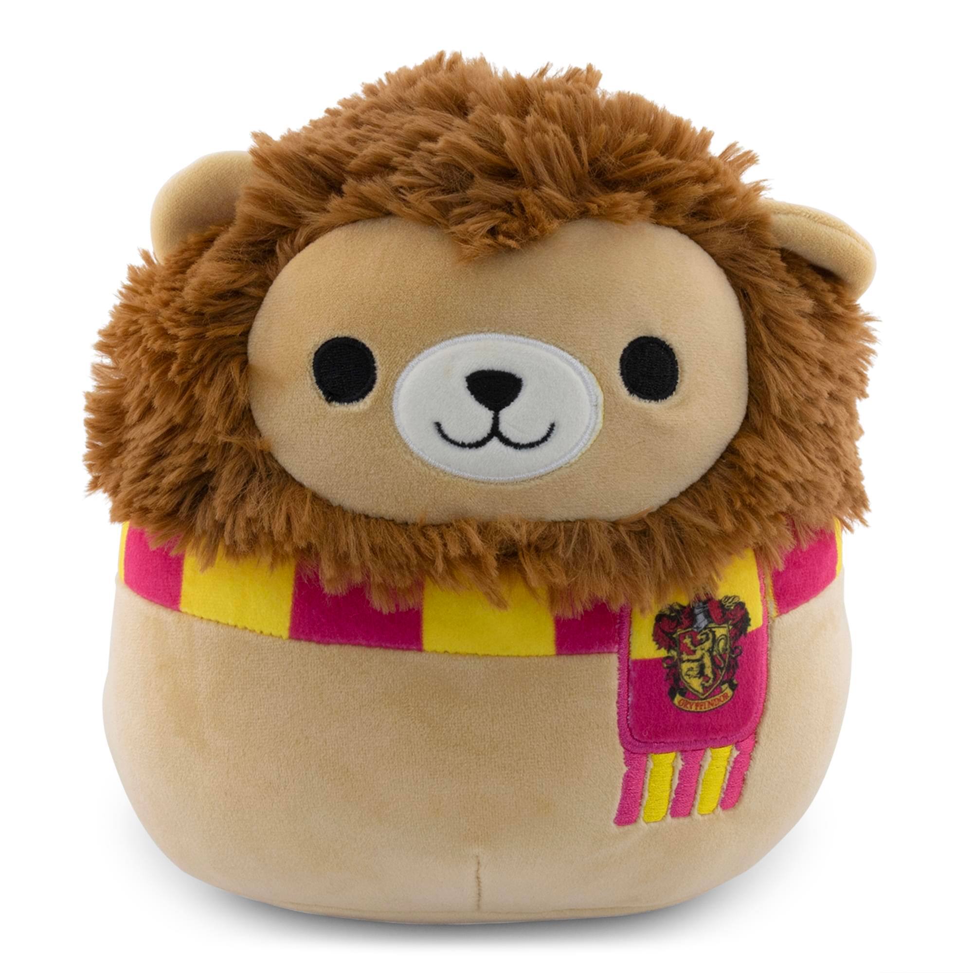 Front. Kellytoy - Harry Potter Squishmallows 8 Inch Plush | Gryffindor Lion - Brown.