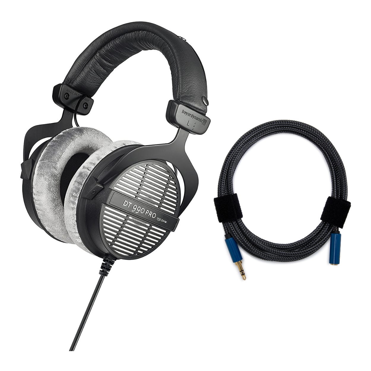 Beyerdynamic - DT 990 PRO 250-Ohm Open Studio Headphone with Knox Gear Cable - Grey