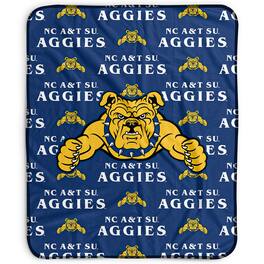 Pegasus - North Carolina A&T Aggies 50" x 60" Repeat Wordmark Fleece Blanket - Multicolor