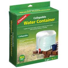 Water Container Collapsible
Collapsible Container
Water N 1205
COGHLANS Collapsible Water Container for water storage container is ideal (5 gallon / 18.9 litres) for camping, hunting or travelling.
Collapsible design is completely ON/OFF spigot leak-proof.
Molded handles make handling and carrying easy.
Made from high grade polyethylene that remains flexible even in extreme cold temperatures.
BPA FREE.
www.coghlan.com