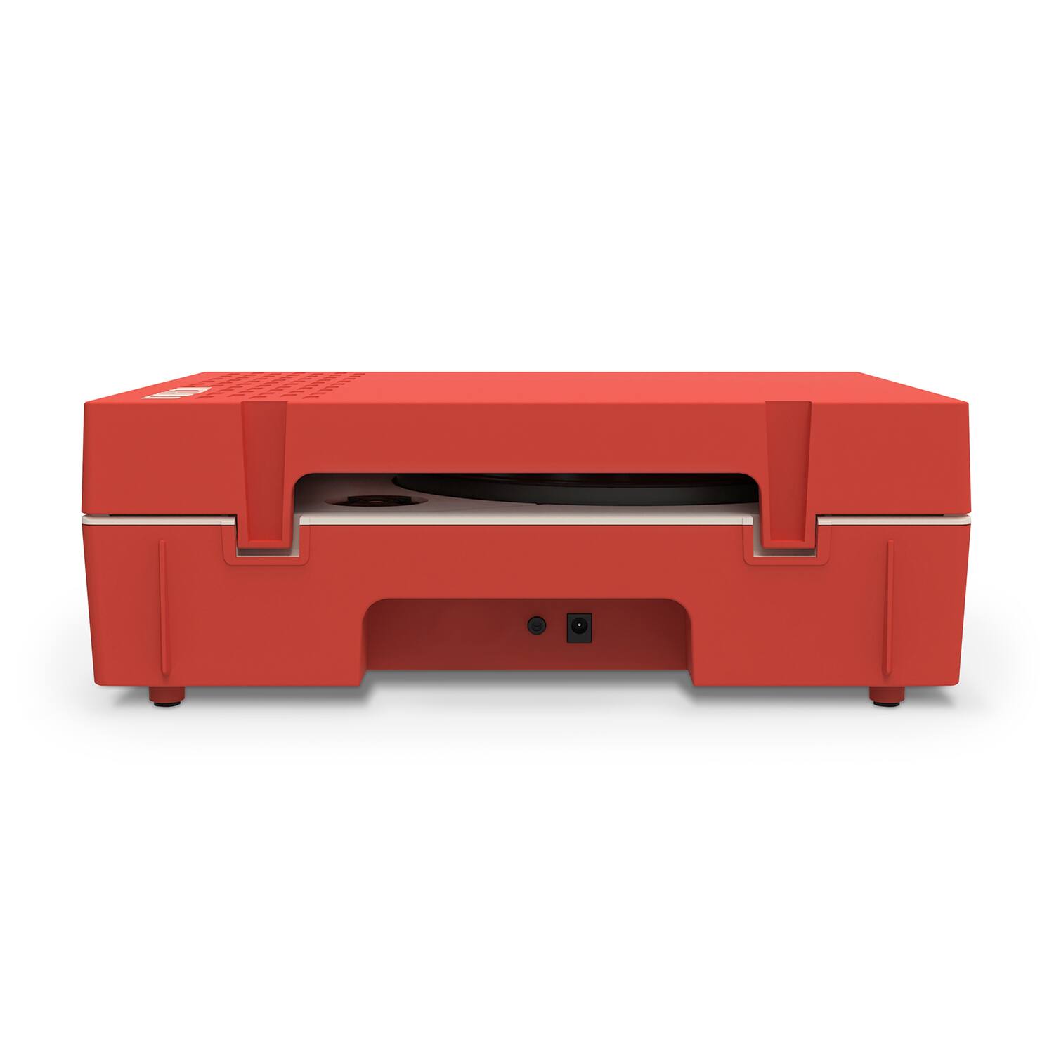 Alt View 18. Victrola - Re-Spin Sustainable Bluetooth Suitcase Record Player - Poinsettia Red.