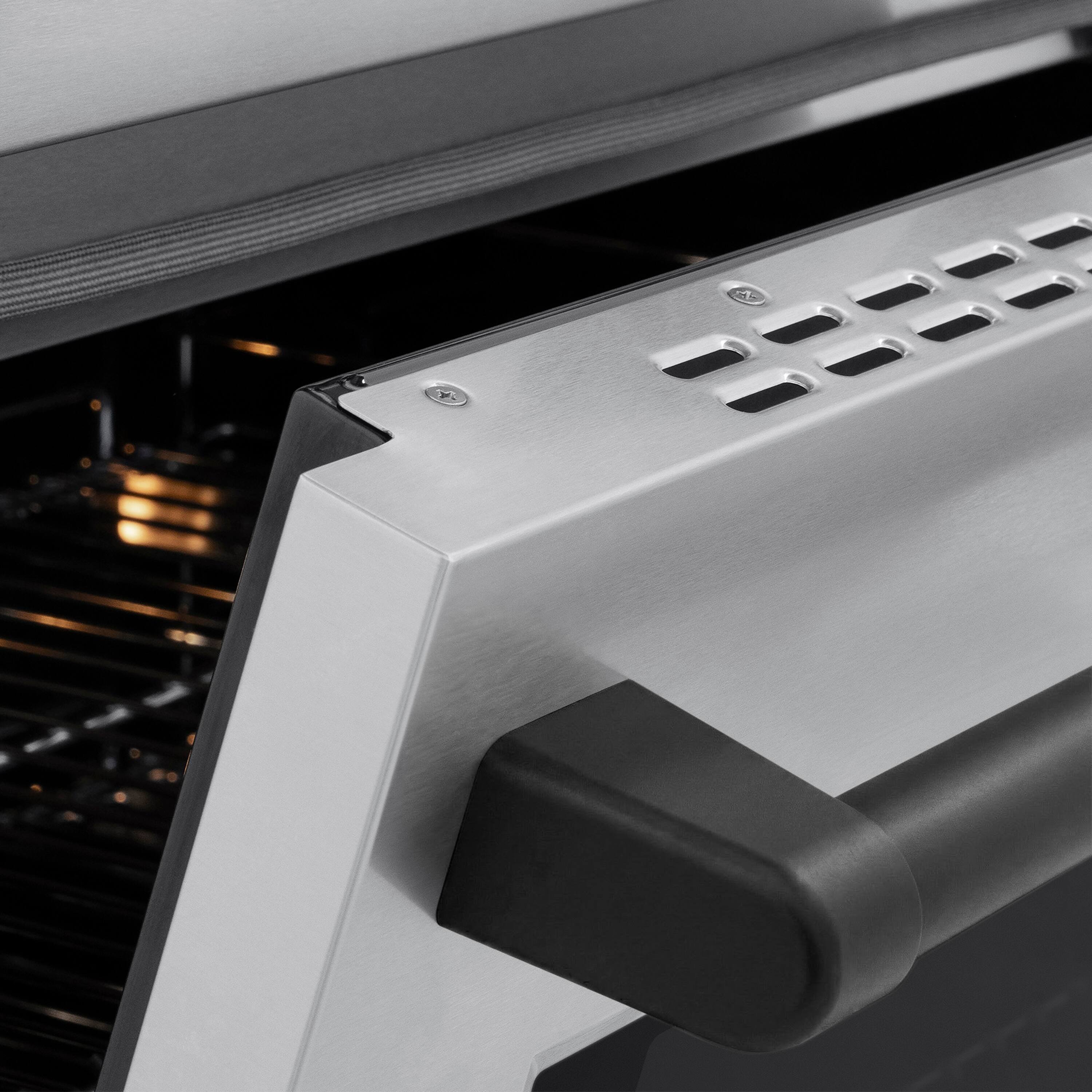 Alt View 6. ZLINE - Autograph 24 in. 3.2 cu. ft. Paramount Freestanding Induction Range with 3 Burners and Electric Oven w/ Black Accents - Stainless Steel.