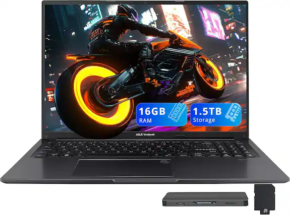ASUS Vivobook
16GB RAM
1.5TB Storage