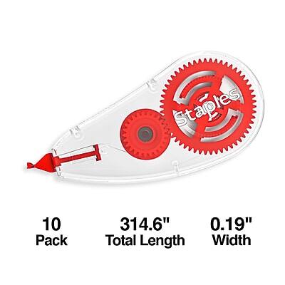 Staples 10 Pack  
314.6" Total Length  
0.19" Width