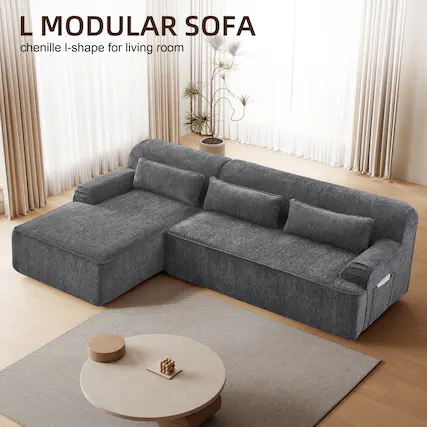 L MODULAR SOFA
chenille I-shape for living room