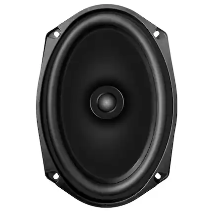 Front. SDX - 6”x9" Dual Cone OE Replacement Speaker - Black.