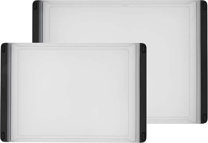 PARKER SLATER - OXO Good Grips 2‑Pc Plastic Cutting Board Set – Clear, Non‑Slip