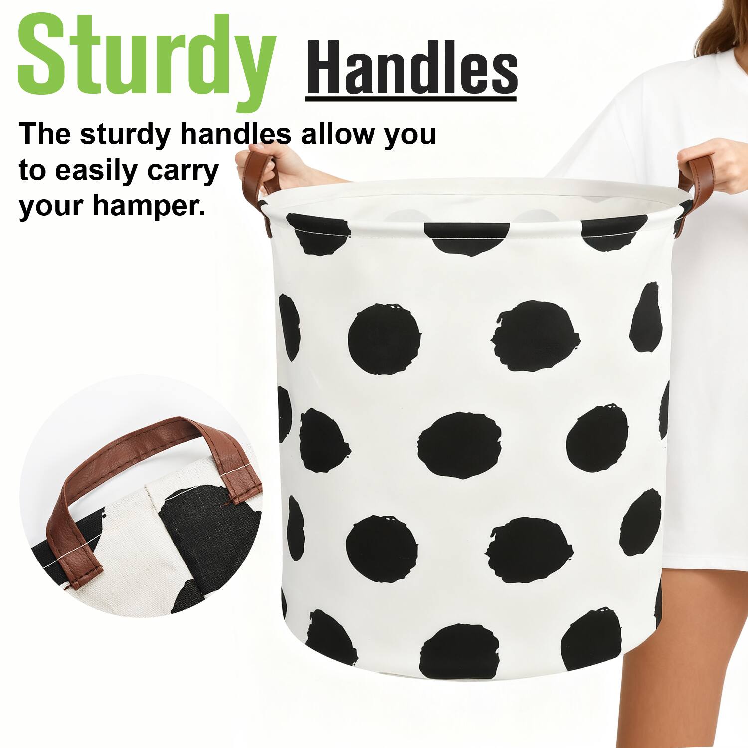 Sturdy Handles

The sturdy handles allow you to easily carry your hamper.