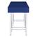 Left Zoom. OSP Home Furnishings - Vivid 2 Drawer Desk - Lapis Blue/Chrome.