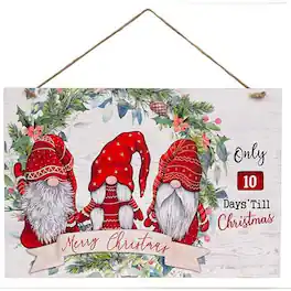 BreeBe - *Merry Christmas Gnome Hanging Countdown - Multicolor
