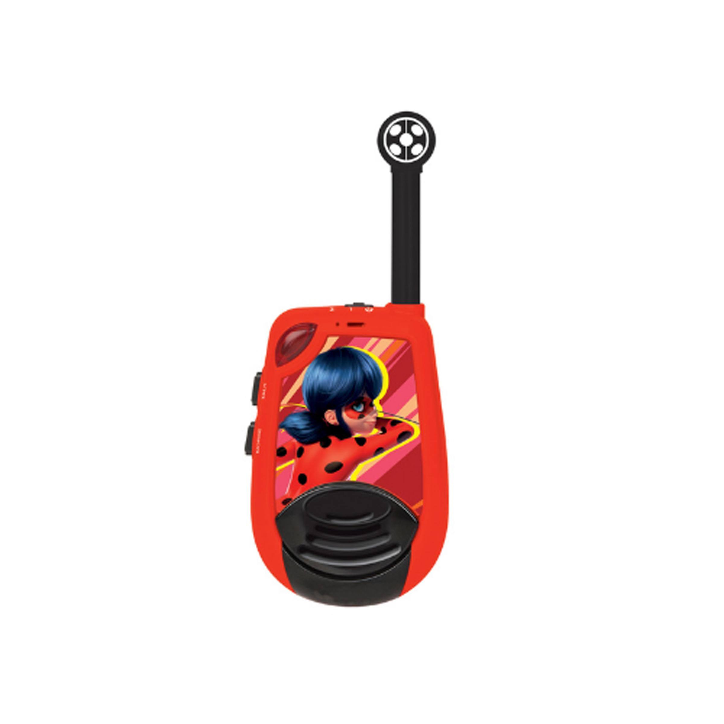 Alt View 2. Lexibook - Miraculous Digital Walkie-talkies up to 4km/2.5 Miles with Morse Lights Function - RED.