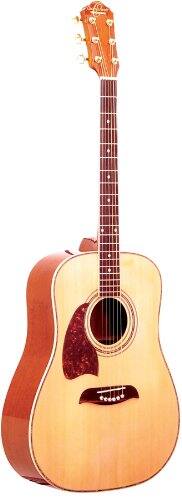 Alt View 5. Oscar Schmidt - Oscar Schmidt OG2NLH-A Dreadnought Left-Handed Acoustic Guitar. Natural Spruce - Natural.