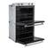 Alt View 3. Forno Appliances - Vomero 30" Electric Convection Double Wall Oven - Black.