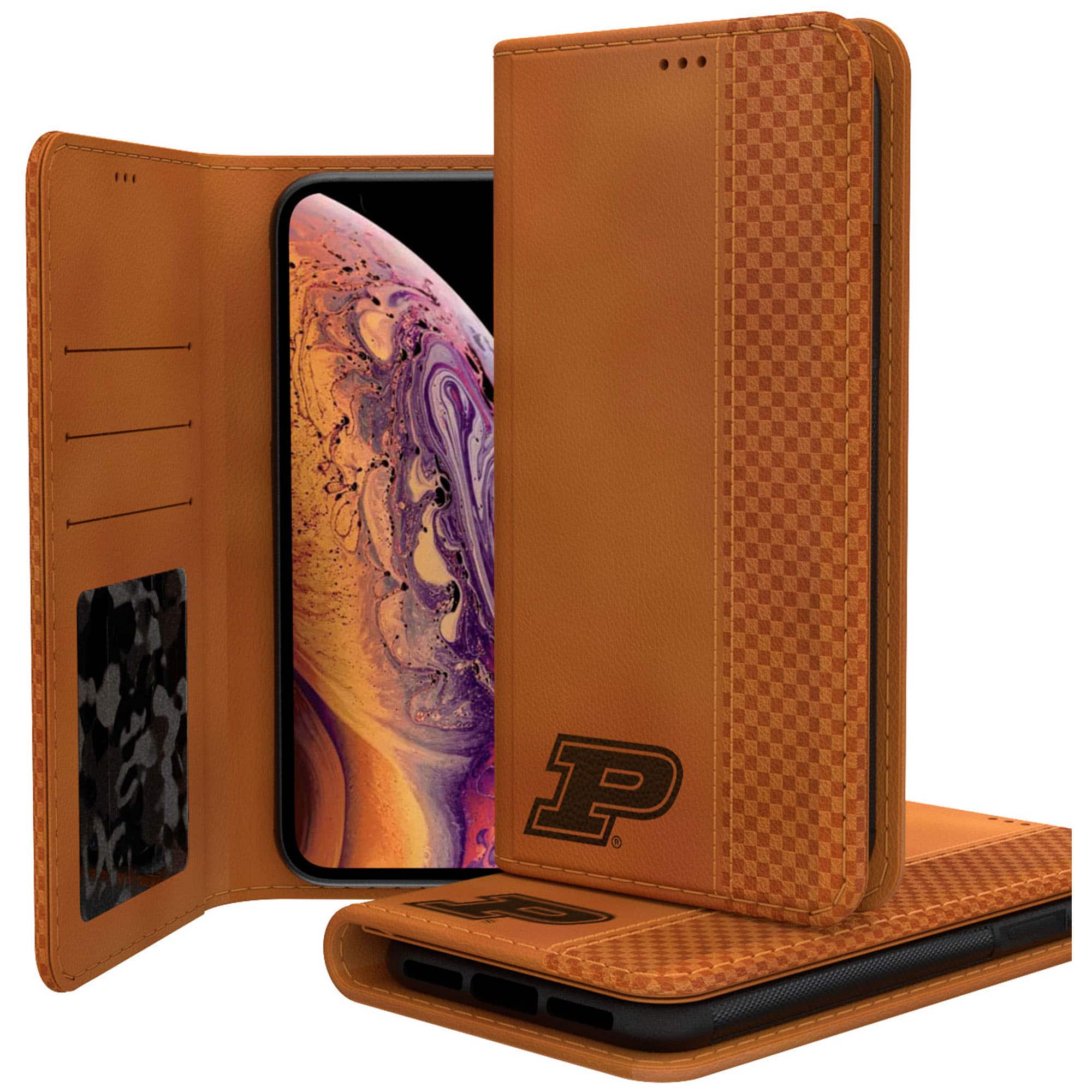 Keyscaper - Purdue Boilermakers iPhone Folio Case - X/Xs - Multicolor