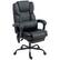 Front. Forest'nSky - Reclining Massage Office Chair - PU Leather Ergonomic Desk Chair with Lumbar Support, Black - Black.