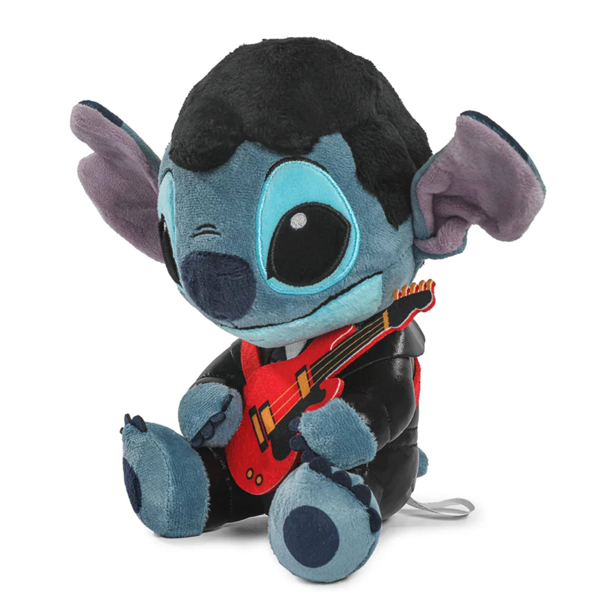 Alt View 4. Kidrobot - Disney Lilo & Stitch 9 Inch Elvis Stitch Plush | Black Leather - Blue.