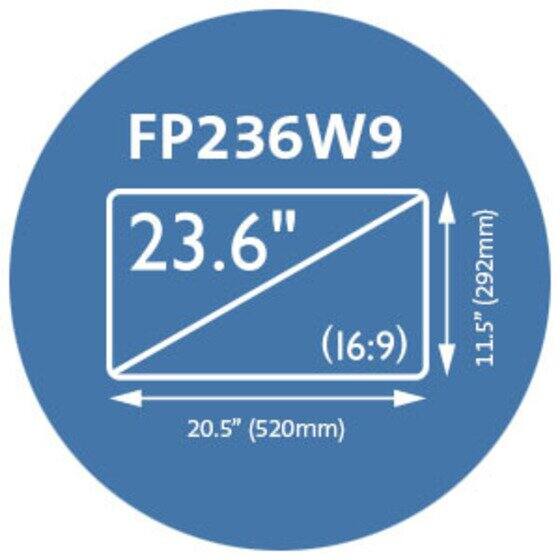 FP236W9 23.6" (292mm) (16:9) 11.5" 20.5" (520mm)