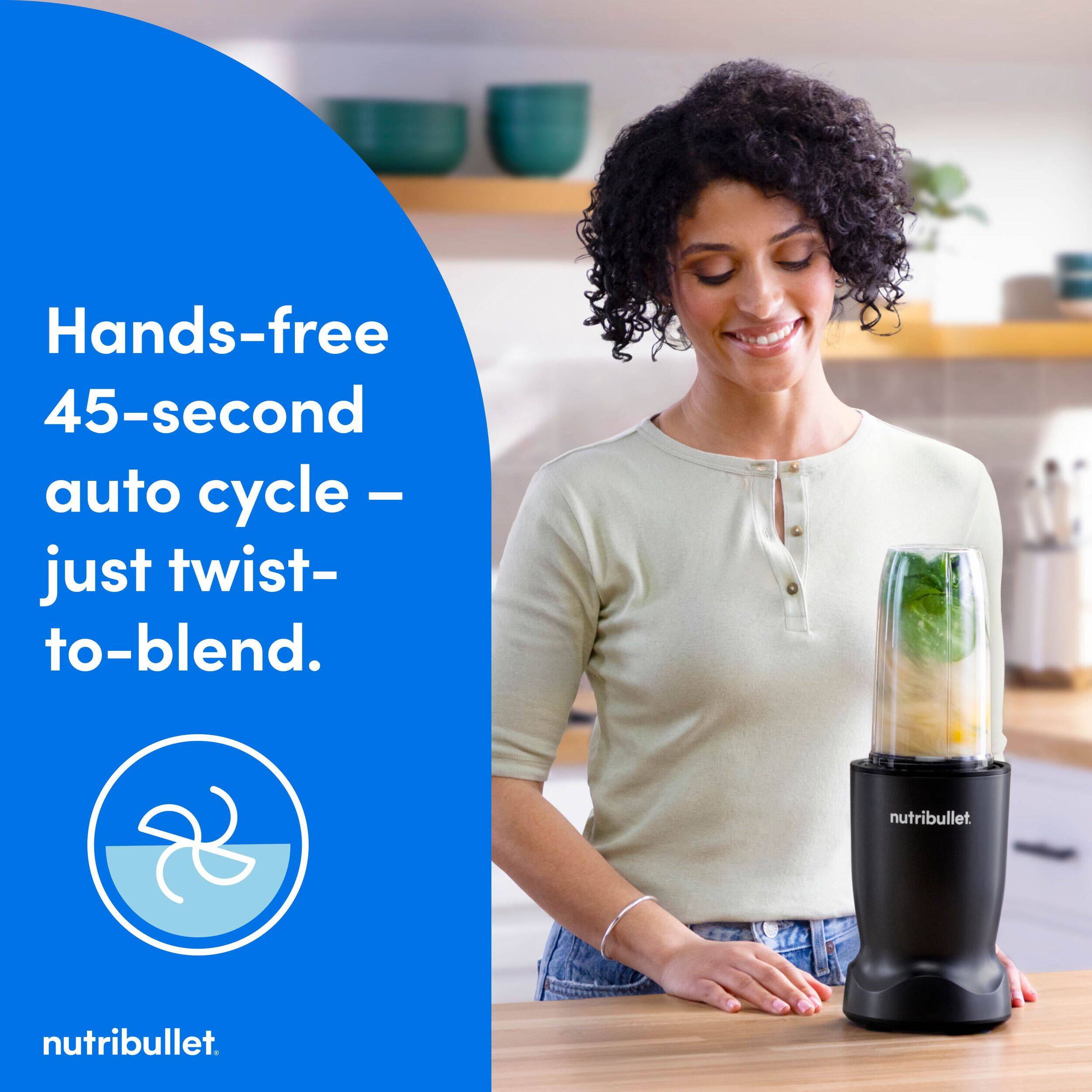 Hands-free 45-second auto cycle – just twist-to-blend. nutribullet.