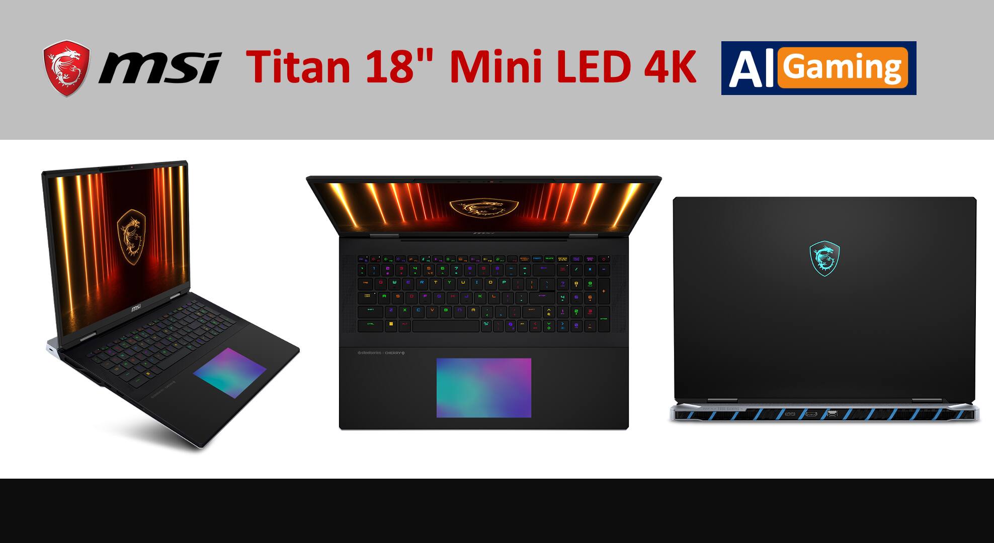 msi Titan 18" Mini LED 4K AI Gaming