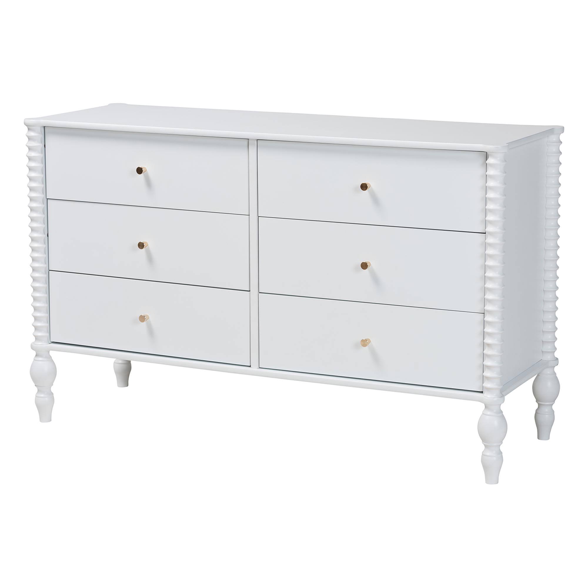 Alt View 1. Baxton Studio - Denita Spindle 4-Piece Bedroom Set - Farmhouse Platform Bed with Matching Dresser and 1-Drawer Nightstands, Twin - White.