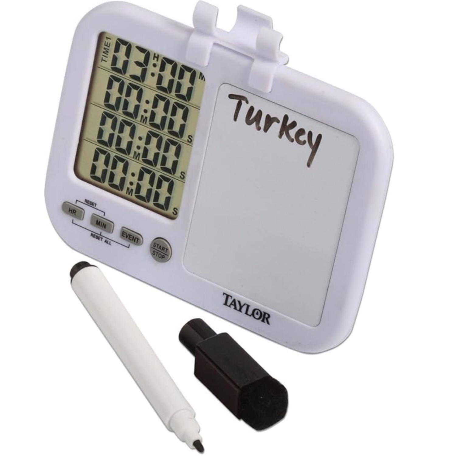 TIME1  
H 0: 03:00 M 0 M 10 S  
Turkey 0 00:00 M S M RESET HR S MIN RESET EVENT ALL START STOP  
TAYLOR