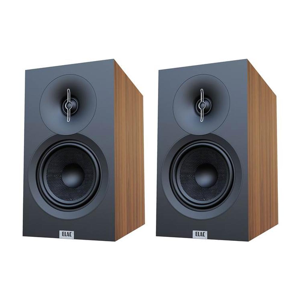 ELAC - Debut 3.0 - 5.25" Bookshelf Speakers DB53-WN - (Pair) - Walnut