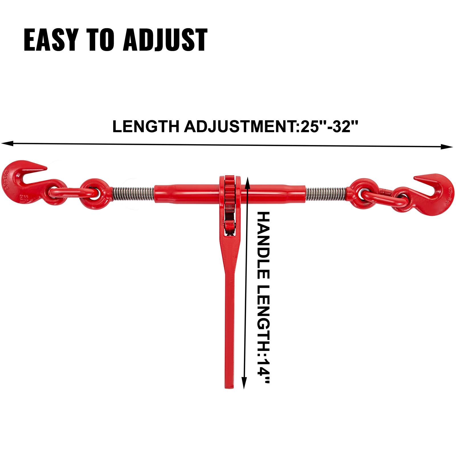 EASY TO ADJUST

LENGTH ADJUSTMENT: 25" - 32"

HANDLE LENGTH: 14"